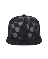 New Era Men's Black Athletics Score Check A-Frame Trucker 9FIFTY Snapback Hat