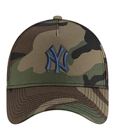 New Era Men's Camo New York Yankees Woodland Team Pop 9FORTY A-Frame Adjustable Hat