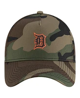 New Era Men's Camo Detroit Tigers Woodland Team Pop 9FORTY A-Frame Adjustable Hat