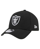 New Era Men's Black Las Vegas Raiders A-Frame 9FORTY Adjustable Hat