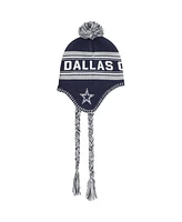 Outerstuff Preschool Navy Dallas Cowboys Jacquard Tassel with Pom Knit Hat