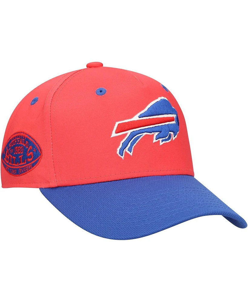 Outerstuff Big Boys and Girls Red/Royal Buffalo Bills Pro-Sport Precurved Structured Adjustable Hat