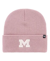 '47 Brand Women's Pink Michigan Wolverines Haymaker Cuffed Knit Hat