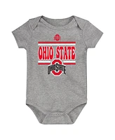 Outerstuff Baby Boys and Girls Ohio State Buckeyes Sunday Comics Bodysuit Set 3-Pack