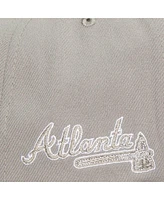 Mitchell & Ness Men's Gray Atlanta Braves Snapback Hat