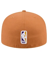 New Era Men's Tan Los Angeles Lakers Color Pack 59FIFTY Fitted Hat