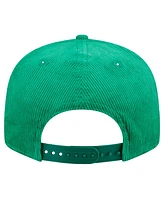 New Era Men's Kelly Green Boston Celtics Throwback Display Corduroy 9FIFTY Snapback Hat