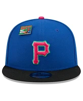 New Era Men's Royal/Black Pittsburgh Pirates Watermelon Big League Chew Flavor Pack 9FIFTY Snapback Hat