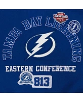 Pro Standard Women's Blue Tampa Bay Lightning Area Code Cropped Pullover Sweatshirt