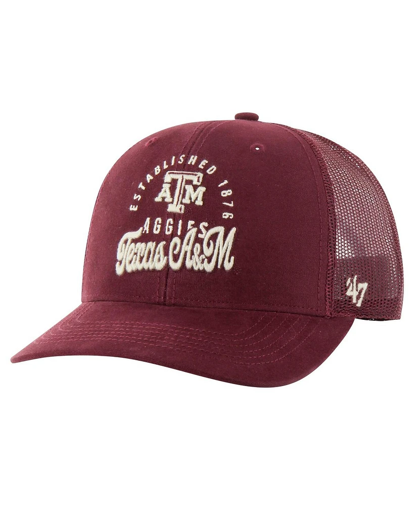 '47 Brand Men's Maroon Texas A & M Aggies Pitstop Trucker Adjustable Hat