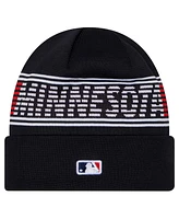 New Era Men's Navy Minnesota Twins Authentic Collection Cuffed Knit Hat