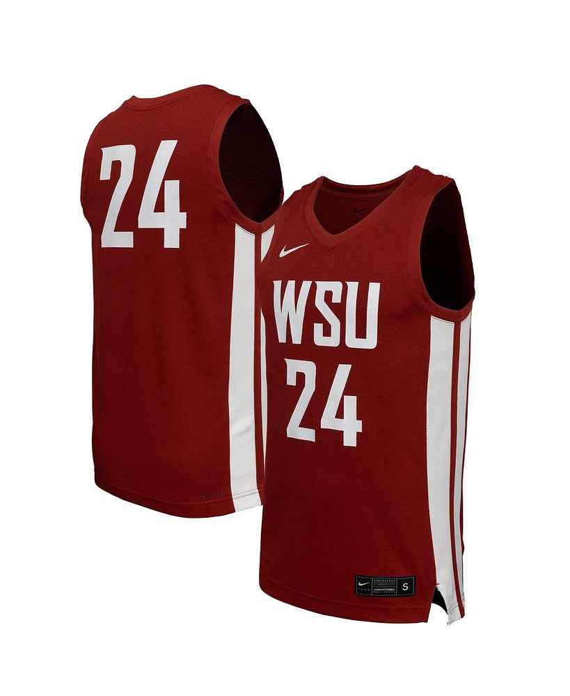 Nike Men's Crimson Washington State Cougars Replica Basketball Jersey