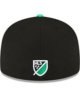 New Era Men's Black Austin Fc Element Tech Pack 59FIFTY Fitted Hat