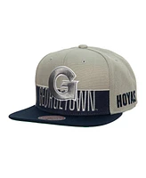 Mitchell & Ness Men's Gray/Navy Georgetown Hoyas Half N Half Snapback Hat