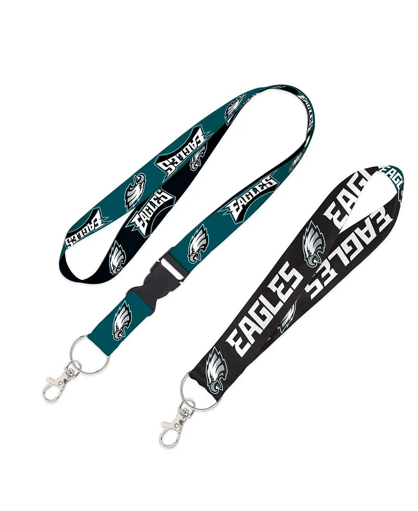 Wincraft Philadelphia Eagles Lanyard with Detachable Buckle Key Strap Set 2-Pack