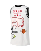 Freeze Max Men's White Peanuts Good Grief Basketball Jersey