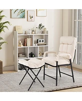 Modern Accent Chair with Ottoman and Adjustable Backrest for Comfortable and Stylish Seating