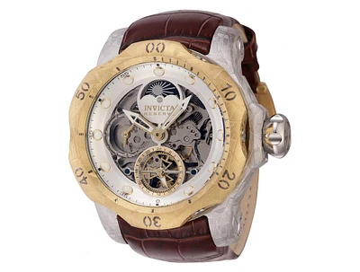 Invicta Men's 44430 Reserve Automatic 2 Hand Silver, Gold Dial Watch