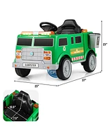 12V Battery Powered Electric Vehicle with Remote Control and Trash Bin