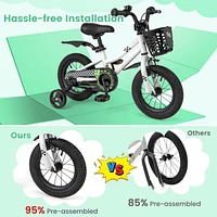Kids Bike Children Bicycle with Training Wheels for 3-4 Years Old