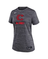 Nike Women's Charcoal Cincinnati Reds Authentic Collection City Connect Velocity Performance T-Shirt