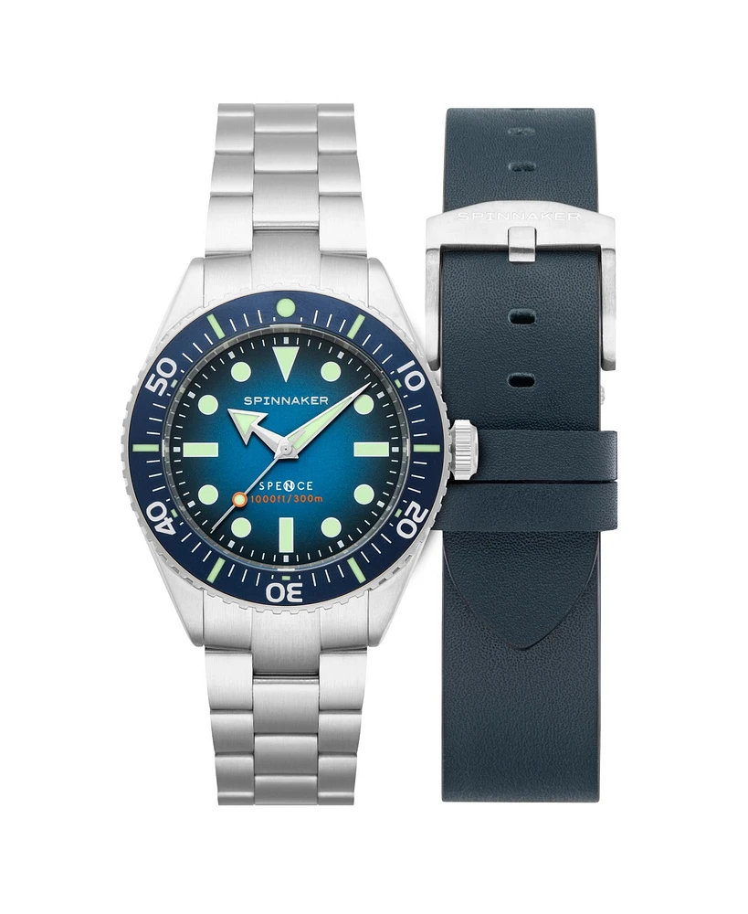 Spinnaker Men's Spence 300 Automatic Solid Stainless Steel Bracelet Watch