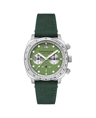 Spinnaker Men's Hull Chronograph Leather Strap Watch