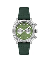 Spinnaker Men's Hull Chronograph Leather Strap Watch