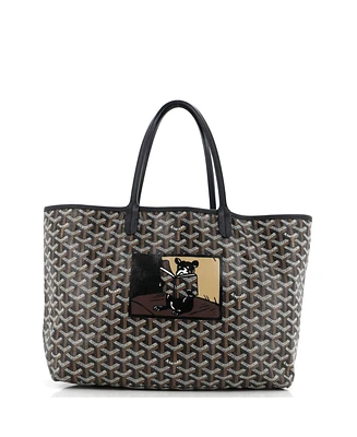 Pre-Owned Goyard Pm Saint Louis Tote Printed Coated Canvas