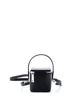 Pre-Owned Salvatore Ferragamo Micro Gancicni Top Handle Vanity Case Leather