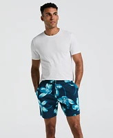 Original Penguin Men's Floral Print French Terry Shorts