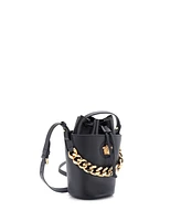 Pre-Owned Versace Small La Medusa Drawstring Bucket Bag Leather