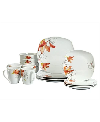 Tabletops Unlimited Lily 16-Pc. Dinnerware Set, Service for 4