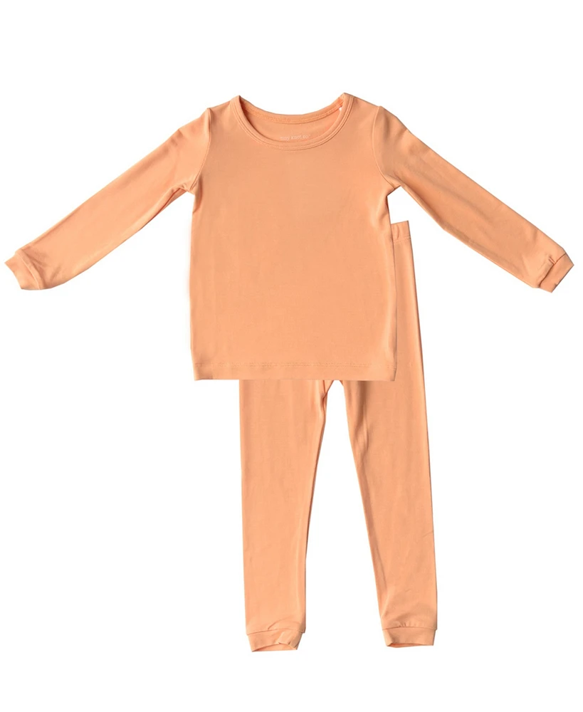 Tiny Knot Co. Baby Boys and Girls -Piece Long Sleeve Pajama Set