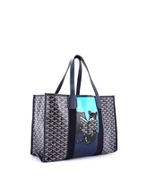 Pre-Owned Goyard Mm Villette Tote Printed Coated Canvas