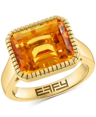 Effy Citrine Ring (5-5/8 ct. t.w.) in 14k Gold over Silver