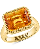 Effy Citrine Ring (5-5/8 ct. t.w.) in 14k Gold over Silver