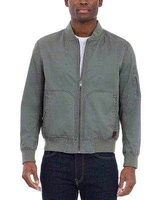 Lucky Brand Men's Garment-Dyed Full-Zip Bomber Jacket
