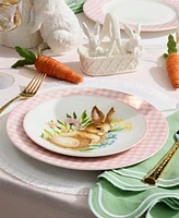 Lenox Wicker Creek Bunny Accent Plates, Set of 4