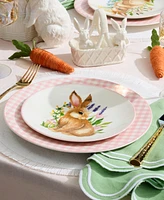 Lenox Wicker Creek Bunny Accent Plates, Set of 4