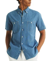 Nautica Men's Chambray Short-Sleeve Shirt