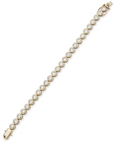 Emily in Paris Gold-Tone Cubic Zirconia Flex Bracelet