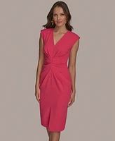 Donna Karan New York Petite Ruched Sheath Dress
