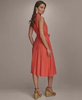 Donna Karan New York Petite Linen-Blend Shirtdress