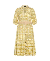 City Chic Plus Anna Seashell Dress