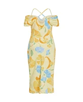 City Chic Plus Cady Print Dress