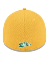 New Era Men's Yellow Athletics 2025 Spring Training 39THIRTY Flex Hat