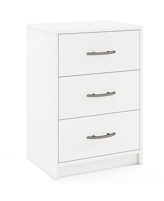 3 Drawer Nightstand with Storage for Living Room