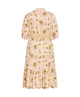 City Chic Plus Anna Tropics Dress