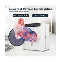 2.6 Cu.ft Compact Clothes Dryer with Touch Panel and 2 Modes